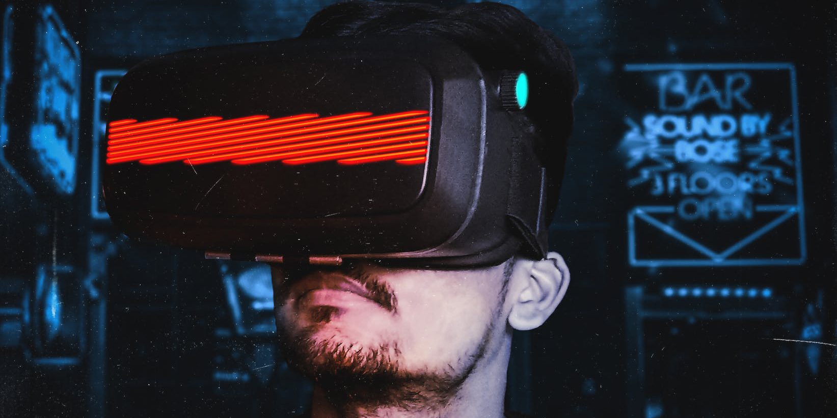 Person Wearing VR Goggles